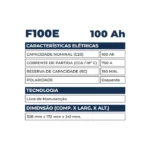 Bateria Kondor 100Ah - F100E - Imagem 2