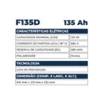 Bateria Kondor 135Ah - F135D - Imagem 2