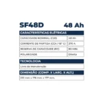 Bateria Kondor 48Ah - SF48D - Imagem 2